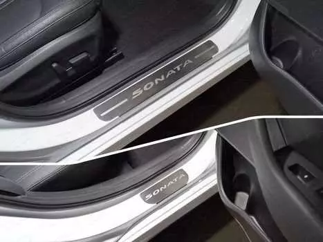 Накладки на пороги TCC HYUNSON18-05 Hyundai Sonata 2018-