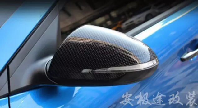 Накладки на боковые зеркала карбоновые для Hyundai Elantra 2016 -