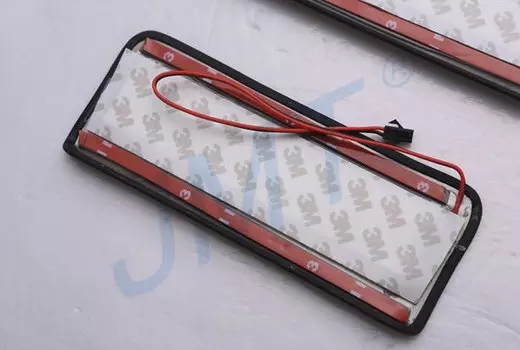 Накладки на дверные пороги с логотипом и LED подсветкой (нержавеющая сталь) JMT 25154 Ford Mondeo 2014 -
