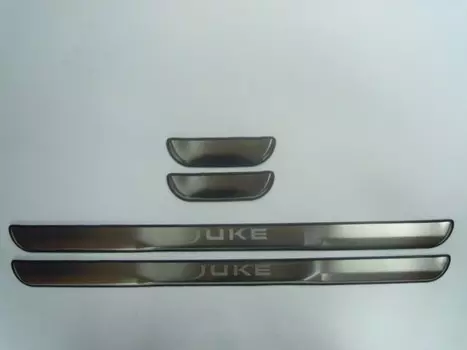 Накладки на дверные пороги с логотипом, нерж. JMT 24530 для NISSAN Juke (2010 - по н.в.)