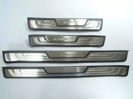Накладки на дверные пороги с логотипом, нерж., OEM Stile JMT 24472 для Honda CR V 2017-