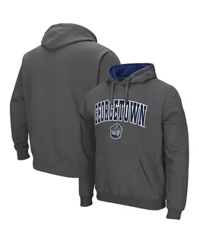 Мужской пуловер с капюшоном Georgetown Hoyas Arch и Logo Colosseum, серый