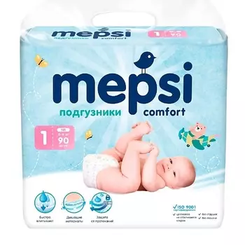 MEPSI Детские подгузники, NB (до 6 кг) 90.0