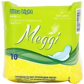 MEGGI Гигиенические прокладки на критические дни MEGGI Ultra Light 10.0