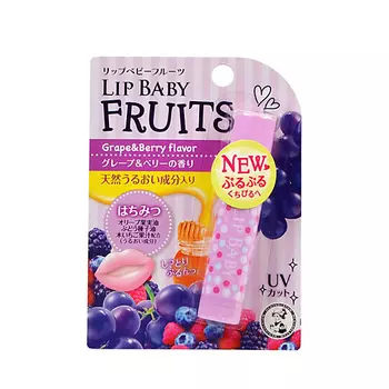 MENTHOLATUM Бальзам для губ LIP BABY FRUITS виноград и лесные ягоды 4.5