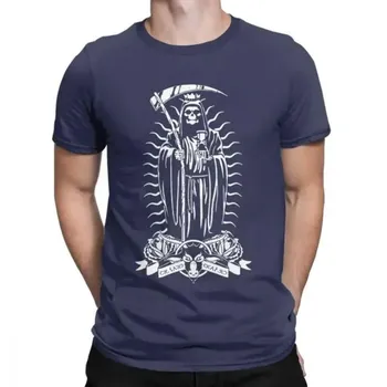 Мужская футболка La Santa Muerte с принтом Saint Death Goth Mexican Death Muertos Mother Skull, хлопковая футболка с 3D-принтом S