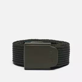 Ремень Tommy Jeans Plaque Buckle Webbing, цвет оливковый, размер 100