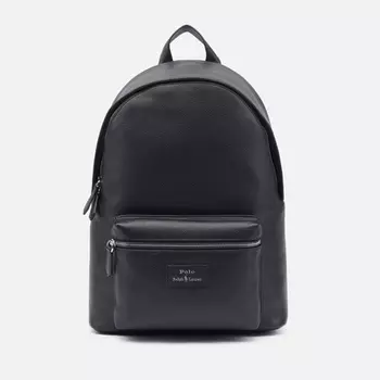 Рюкзак Polo Ralph Lauren Pebbled Leather, цвет чёрный