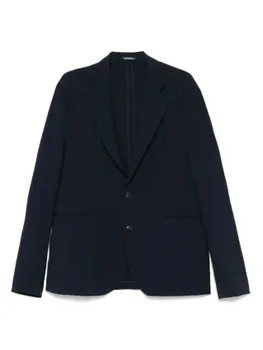 Однобортный пиджак Emporio Armani, синий
