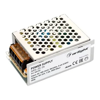 Блок питания Arlight ARS-35-24 026152 24V, 1.5A, 35W, IP20, сетка