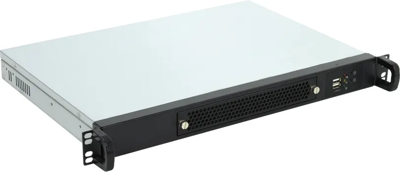 Корпус серверный 1U Procase UM130-B-0 черный, без блока питания, глубина 300мм, MB 9.6"x9.6"