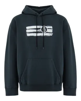 худи с принтом MM6 Maison Margiela