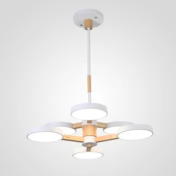 Потолочная люстра LED на штанге Turna Dbl L6 White By ImperiumLoft Turna-Dbl01 (Умный дом, Алиса) 141109-26