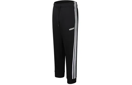 Трикотажные спортивные штаны мужские черные Adidas, черный