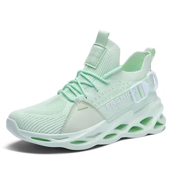 Большой размер 46 Blade Shoes Весенние кроссовки Flyweave Mesh Повседневная обувь 36 белый