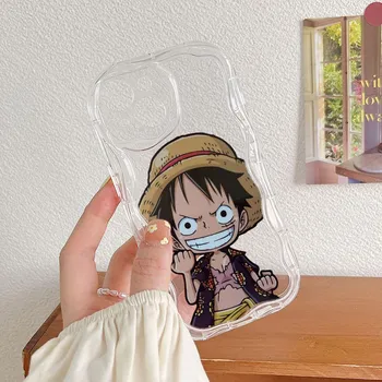 Чехлы для телефонов LZ28 One Piece Luffy Gear 5 Clear Soft Wave для Samsung S24 S23 Ultra S20 FE A54 A14 A52s A51 S10 Huawei Honor 90, защитная задняя крышка Samsung A02/M02