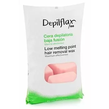 Горячий воск в брикетах Depilflax розовый