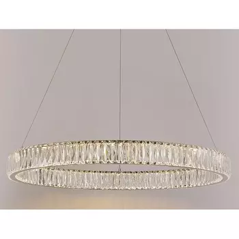 Подвесной хрустальный светильник светодиодный 8240/80 chrome Newport 8240 кольцо