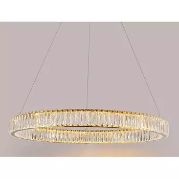 Подвесной хрустальный светильник светодиодный 8240/80 gold Newport 8240 кольцо