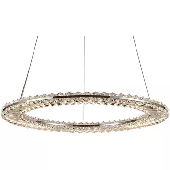 Подвесной хрустальный светильник светодиодный 8241/600 chrome Newport 8240 кольцо
