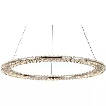 Подвесной хрустальный светильник светодиодный 8241/800 chrome Newport 8240 кольцо