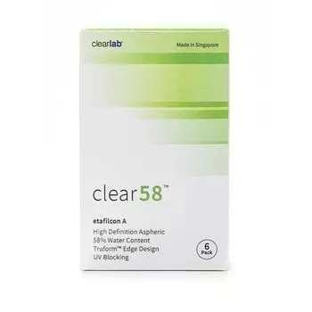 Линзы контактные ClearLab Clear 58 (8.7/-7,00) 6шт