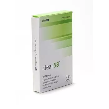 Линзы контактные ClearLab Clear 58 (8.7/-3,50) 6шт