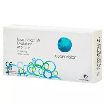 Линзы контактные CooperVision/КуперВижн biomedics 55 evolution (8.6/-7,50) 6шт