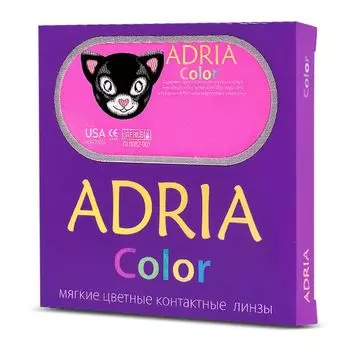 Линзы контактные цветные Adria/Адриа 1T (8.6/-6,50) Gray 2шт