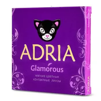 Линзы контактные цветные Adria/Адриа Glamorous color (8.6/-9,50) Turquoise 2шт