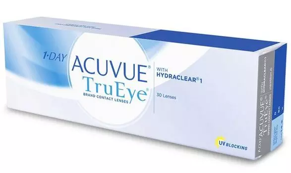 Линзы контактные Acuvue 1 day trueye with hydraclear (8.5/-3.25) 30шт