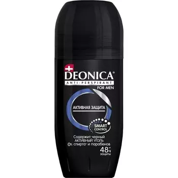 Дезодорант Deonica, Активная защита, для мужчин, ролик, 50 мл