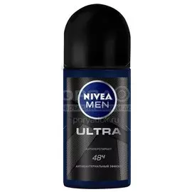 Дезодорант Nivea, Ultra, для мужчин, ролик, 50 мл