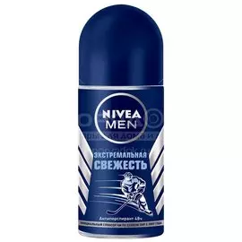 Дезодорант Nivea, Экстремальная свежесть, для мужчин, ролик, 50 мл