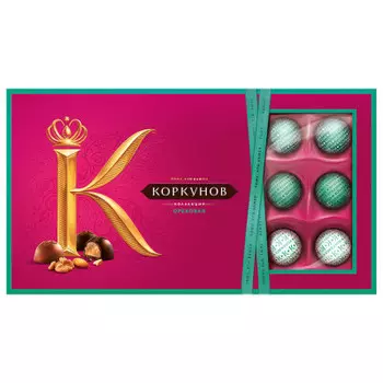 Конфеты Коркунов 192г ореховая коллекция одинцовская кф