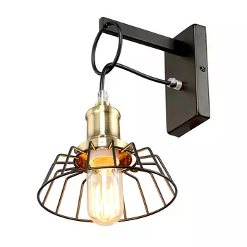 Настенное бра RiForma Cord 8711 3-8711-1-BK+AB E27