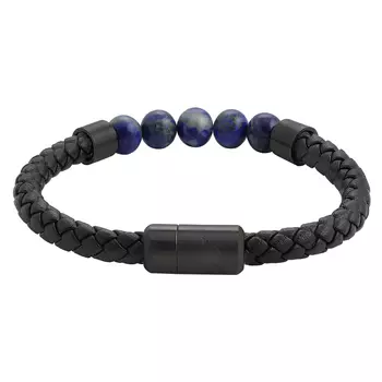 Браслет Leather Bracelet with Charms с шармами (22 см) ZIPPO 2007161
