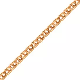 Цепь ручной вязки «Трио» из красного золота 40-15050-11
