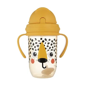 CANPOL BABIES Поильник-непроливайка с трубочкой и утяжелителем BabiesBoo, гепард