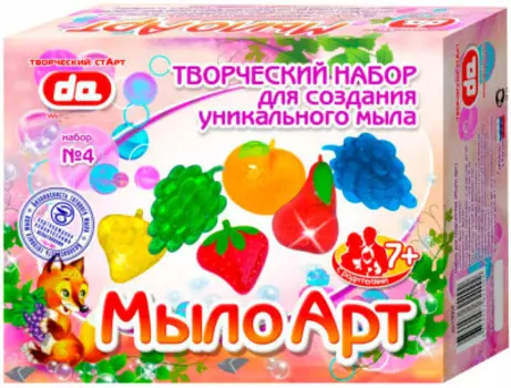 Набор д/творчества дети арт мыло арт фрукты да10004