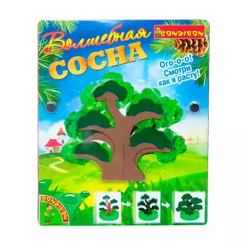Набор для экспериментов Bondibon волшебные опыты науки с буки волшебная сосна вв1308