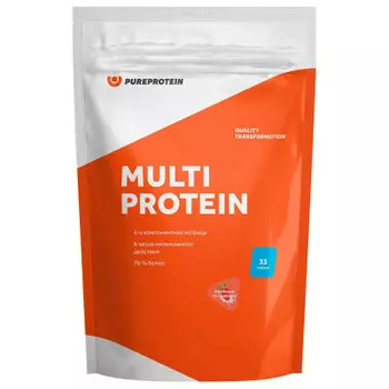 Multicomponent Gainer PureProtein 1кг клубника со сливками