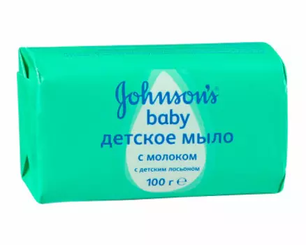 Мыло джонсонс бэби 100 г очищающее с молоком