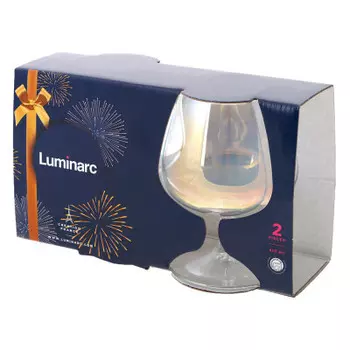 Набор бокалов для коньяка 410мл 2шт Luminarc золотистый хамелеон p1639