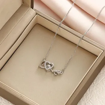 LOVE Clavicle Ожерелье Женская мода Простая личность Титановая сталь Ожерелье