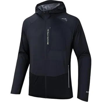 Тренчкот из коллекции Running, мужской, чернильно-серый/базовый черный Anta, черный
