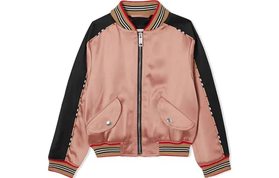 Детская куртка Burberry, цвет Pink