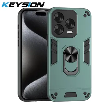 KEYSION Противоударный бронированный чехол для ZTE Blade V70 Vita Силикон+ПК Защита камеры Кольцо-подставка Чехол для телефона для Blade V70 Дизайн for Blade V70 Vita чёрный