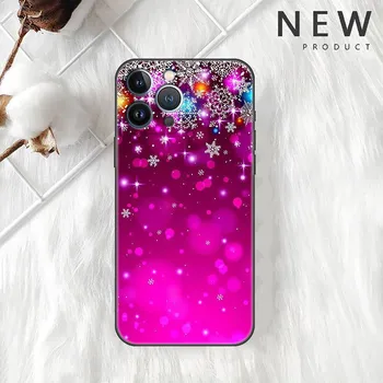 Чехол Snowflake Snow для Apple iPhone 11 13 14 7 12 Pro XR X XS Max 8 Plus 6 6S SE 2022 13Pro черный мягкий чехол для телефона iPhone 14 Pro Max