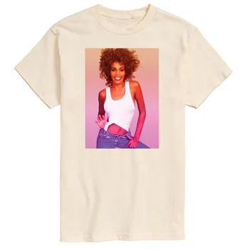 Мужская футболка с фотографией Whitney Houston Licensed Character